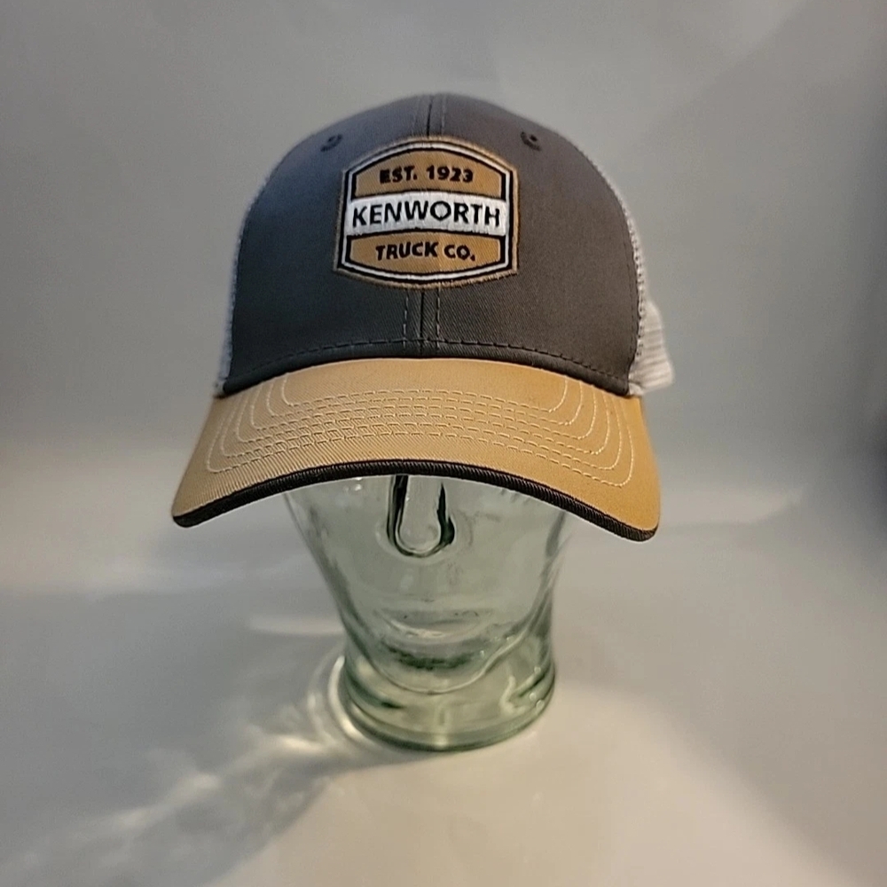 Kenworth Gray and Black Cap